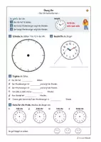 Vorschau - Arbeitsblätter - Uhr-Arbeitsblätter: 20 Arbeitsbläter mit Lösungen (differenziert) - Seite 3