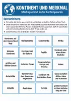 Vorschau - Arbeitsblätter - Kontinente & Ozeane – 3 Lernspiele Erdkunde Klasse 5–6 - Seite 1