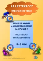 anteprima - Esercizi - LA VOCALE O: FILASTROCCA E 8 SCHEDE DI ESERCIZI - Pagina di copertina