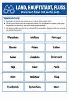 Vorschau - Arbeitsblätter - Europa – 3 Lernspiele Erdkunde Klasse 5–6 - Seite 1