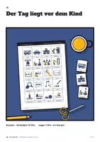 Vorschau - Fördermaterial/Inklusion - Tagesplan mit Bildkarten | 60 Piktogramme für Grundschule & Förderschule - Seite 1