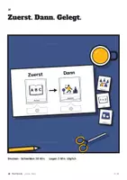 Vorschau - Fördermaterial/Inklusion - Zuerst-Dann-Tafel mit 8 Bildkarten | Autismus, Förderschule, gratis - Seite 1