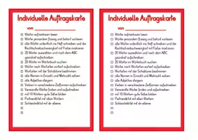 Vorschau - Stundenentwürfe - Der Apfel - Dosendiktat, individuelle Auftragskarte & Wörter - Seite 2