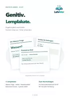 Vorschau - Fördermaterial/Inklusion - Der Genitiv – Lernplakate / Merkhilfen DaZ - Deckblatt