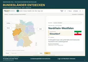 Vorschau - Arbeitsblätter - 🗺️Politische Geographie Deutschlands – Smartboard-Tool | Lernkarten, Quiz, 6 Spiele & Druckgenerator | Klasse 5–6 - Seite 1