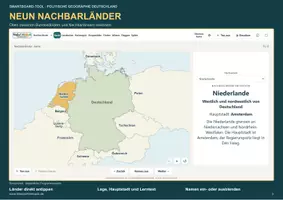 Vorschau - Arbeitsblätter - 🗺️Politische Geographie Deutschlands – Smartboard-Tool | Lernkarten, Quiz, 6 Spiele & Druckgenerator | Klasse 5–6 - Seite 2