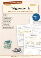 Vorschau - Arbeitsblätter - Trigonometrie Klasse 9 und 10 – Einstieg Sinus, Kosinus, Tangens - Deckblatt