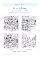 Vorschau - Arbeitsblätter - RELIGIO 5 | Ich und die Anderen – 6 Such- und Fehlersuchbilder mit Lösungen - Seite 1