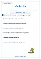 Vorschau - Arbeitsblätter - Wortarten Klasse 4 mit Lösungen, Test und Differenzierung - Seite 3