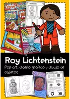 Vista previa - Unidades / Secuencias / Situaciones de Aprendizaje - Roy Lichtenstein, actividades para Plástica - Portada