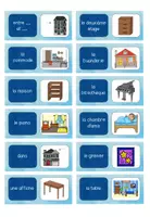 Vorschau - Spiele - Domino Französisch Unité 2 Dis Donc 6 Möbel, Räume, Präpositionen - Seite 3