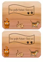 Vorschau - Arbeitsblätter - Katzen-Quiz - Seite 1