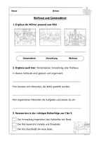 Vorschau - Stundenentwürfe - Gemeinderat, Rathaus & Verwaltung | Rollenspiel mit Unterrichtsentwurf | Sachunterricht Klasse 3/4 - Seite 3