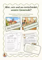 Vorschau - Stundenentwürfe - Gemeinderat, Rathaus & Verwaltung | Rollenspiel mit Unterrichtsentwurf | Sachunterricht Klasse 3/4 - Deckblatt