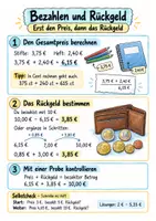 Vorschau - Merkblätter - Geldbeträge berechnen - Euro, Cent und Rückgeld | Mathematik | Klasse 1–4 - Seite 2