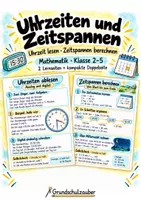 Vorschau - Merkblätter - Materialpaket Größen und Einheiten - Umrechnen, rechnen und vergleichen | Mathematik | Klasse 1–7 - Seite 1