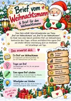 Vorschau - Arbeitsblätter - Weihnachtsmann - Deckblatt
