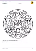 Vorschau - Mal- und Bastelvorlagen - Herbst Mandala: 12 Ausmalbilder in 3 Stufen | Kunst Klasse 1–4 - Seite 2