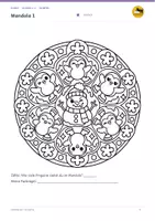 Vorschau - Mal- und Bastelvorlagen - Mandala Herbst, Halloween & Winter: 36 Ausmalbilder in 3 Stufen | Saison-Sparpaket Kunst Klasse 1–4 - Seite 3