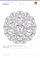Vorschau - Mal- und Bastelvorlagen - Winter Mandalas: 12 Ausmalbilder in 3 Stufen | Kunst Klasse 1–4 - Seite 3
