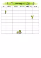 Vorschau - Poster - Klassenraumdeko Planzen Kaktus - Stundenplan - Seite 1