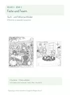 Vorschau - Arbeitsblätter - RELIGIO 5 | Feste und Feiern – 6 Such- und Fehlersuchbilder mit Lösungen - Seite 1
