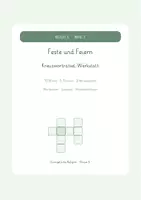 Vorschau - Arbeitsblätter - RELIGIO 5 | Feste und Feiern – 10 Kreuzworträtsel mit Lösungen - Seite 1