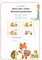 Vorschau - Arbeitsblätter - Mein Kita-Jahr mit Fuchs & Igel – Portfolio mit 47 Seiten - Seite 1