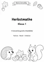 Vorschau - Arbeitsblätter - Herbstmathe Klasse 1 – 10 Arbeitsblätter mit Lösungen | Zahlenraum bis 20 - Deckblatt