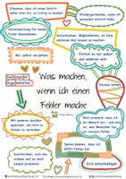 Vorschau - Arbeitsblätter - Poster - Wie auf Fehler reagieren - Deckblatt
