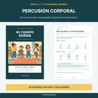 Vista previa - Hojas de trabajo - Percusión corporal 1º-2º: ritmo, juegos y creación - Portada