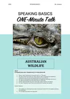 Vorschau - Arbeitsblätter - One-Minute Talk Australia - Deckblatt