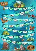 Vorschau - Spiele - Englischer Spielplan: regular & irregular Verbs - Seite 1