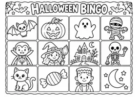 anteprima - Flashcard - English activities pack for a scary Halloween Bingo! - Pagina 2