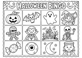 anteprima - Flashcard - English activities pack for a scary Halloween Bingo! - Pagina 1