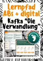 Vorschau - Arbeitsblätter - Kafka „Die Verwandlung“ - Arbeitsheft + digitaler Lernpfad - Abitur: Sprachliche Mittel, Erzähltechnik & Expressionismus - Deckblatt