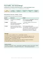 Vorschau - Arbeitsblätter - Kafka „Die Verwandlung“ - Arbeitsheft + digitaler Lernpfad - Abitur: Sprachliche Mittel, Erzähltechnik & Expressionismus - Seite 1