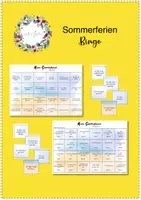 Vorschau - Arbeitsblätter - Sommerferien - Bingo - Deckblatt