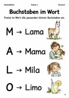Vorschau - Arbeitsblätter - Groß und klein Buchstabenheft Klasse 1 - Seite 3