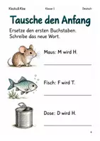 Vorschau - Arbeitsblätter - Laute unterscheiden Arbeitsheft Klasse 1 - Seite 3