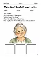 Vorschau - Arbeitsblätter - Wörter lautieren Schreibheft Klasse 1 - Deckblatt