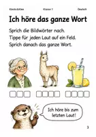 Vorschau - Arbeitsblätter - Wörter lautieren Schreibheft Klasse 1 - Seite 2