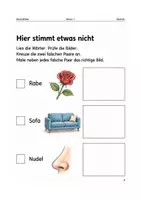 Vorschau - Arbeitsblätter - Wort und Bild Genau hinschauen – Arbeitsheft Klasse 1 - Seite 3