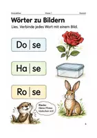 Vorschau - Arbeitsblätter - Silben bauen Wörter – Arbeitsheft Klasse 1 - Seite 3