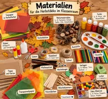 Vorschau - Mal- und Bastelvorlagen - Herbstdeko für den Klassenraum - Seite 1