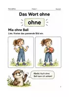 Vorschau - Arbeitsblätter - Kleine Wörter verändern viel – Arbeitsheft Klasse 1 - Seite 2