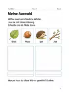 Vorschau - Arbeitsblätter - Mein erstes Wörterheft zum Herbst – Arbeitsheft Klasse 1 - Seite 2