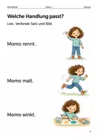 Vorschau - Arbeitsblätter - Erste Sätze verstehen – 5 Arbeitshefte – Klasse 1 - Seite 3