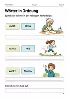 Vorschau - Arbeitsblätter - Sätze bauen – Arbeitsheft Klasse 1 - Seite 2