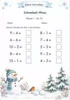 Vorschau - Arbeitsblätter - Kleine Lernwelten – Wintermathe Klasse 1 – Arbeitsheft und Lösungen - Seite 3